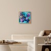 Art Remedy Jewel Toned Butterfly Colorful buterfly and flowers wall art Framed - 2 of 4