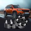 VEVOR Wheel Spacers, 1.25" 6"x5" Wheel Adapters, 6 Lug Forged Spacer, 106.1 mm Bore Hubcentric M12 x1.5 Studs Spacers, Fit for 1979-2023 Toyota,BLACK - 2 of 4
