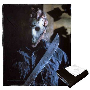 Warner Bros. Friday the 13th Youre Dead Silk Touch Throw Blanket 50x60 Inches - 1 of 4