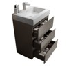 NicBex Bathroom Vanity with Sink Basin,Bathroom Sink Vanity with Storage Space,24/30/36 inch Bathroom Sink Cabinet without Drain,Walnut/Gray - 2 of 4