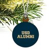 University of San Diego Alumni Mini Small Tiny Wood Christmas Tree Holiday Ornament - 3 of 4