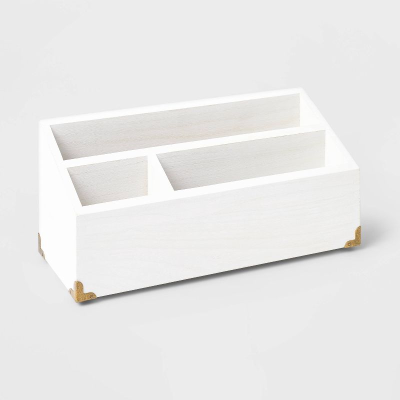 Wood Desktop Storage Unit White - Threshold&#8482;, 1 of 7