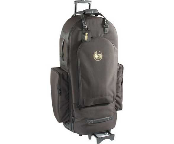 Gard 4/4 Small Frame Tuba Wheelie Bag 62-WBFSK Black Synthetic w/ Leather Trim