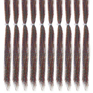 Unique Bargains Holographic Dry Flies Thread Tying Supplies Flash Fly Fishing Line 10 Pcs - 1 of 4