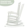 Kozyard High-Back Slat Rocking Chair Set – Solid Wood Rockers for Porch, Indoor, or Outdoor Use - 4 of 4