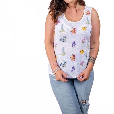 Women's Wo's Jersey Embroidered Tank Top - PAPARAZZI
