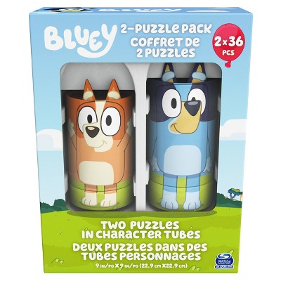 Photo 1 of Bluey Character Tubes Puzzle Set - 2pk