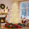 Whisen 6FT Prelit Artificial Christmas Tree, 623 Snow Flocked Branch Tips, 420 LED Lights - 2 of 4