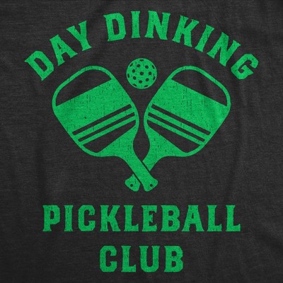 Мужские футболки Crazy Dog T-Shirts, Inc. Mens Funny T Shirts Day Dinking Pickleball Club Sarcastic Graphic Novelty Tee for Men - Crazy Dog Men's T Shirt for Pickleball Fans Black L — фото 2