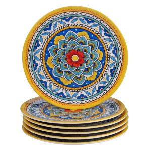 9" 6pk Melamine Portofino Salad Plates - Certified International - 1 of 4
