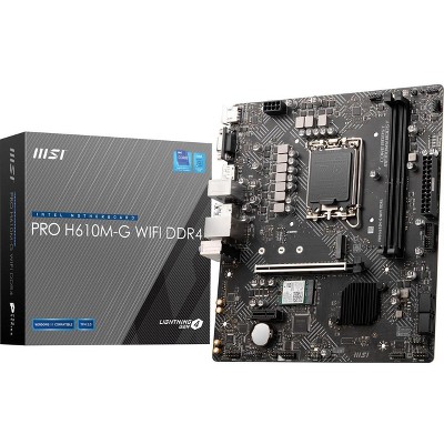 MSI H610M-G DDR4 Gaming Desktop Motherboard - Intel H610 Chipset - Motherboard