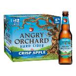 Angry Orchard Crisp Apple Hard Cider - 12pk/12 fl oz Bottles