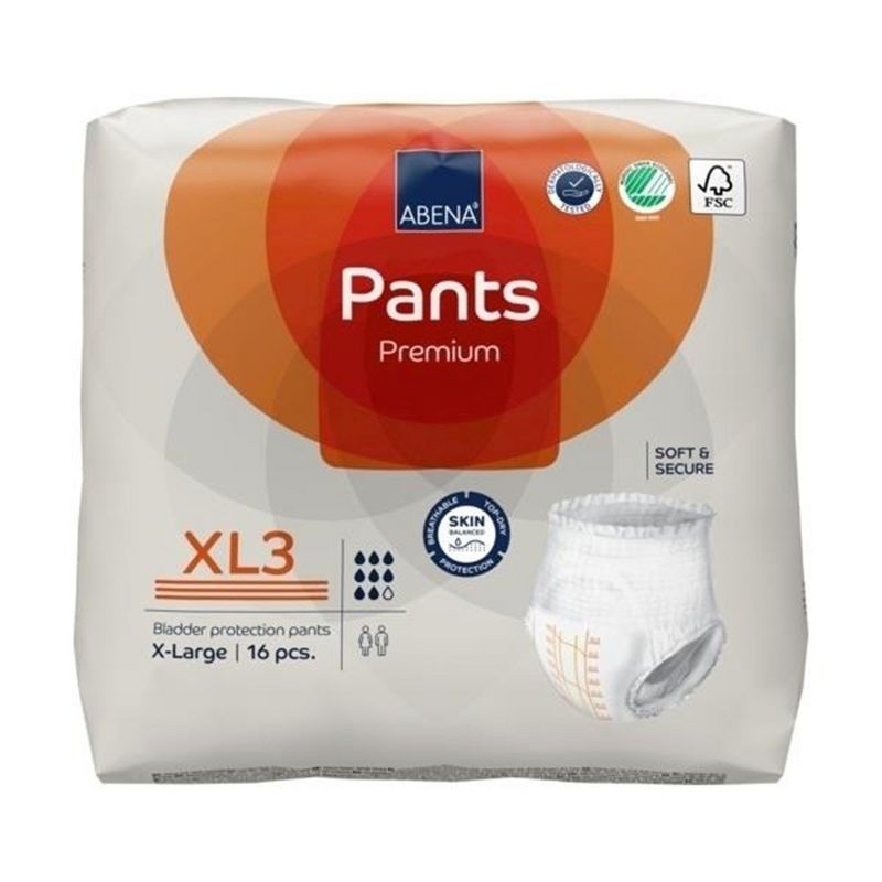 Abena Premium Pants XL3 Disposable Underwear Pull On with Tear Away Seams X-Large, 1000021330, 48 Ct, 4 of 7