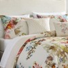 Bebejan Antique Flowers Ivory 100% Cotton 5-Piece Reversible Comforter Set - 3 of 4