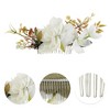 Unique Bargains Women's Lightweight Simulated Flowers Hair Clip Comb 1 Pc - 3 of 4