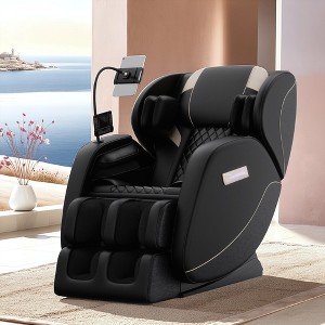 Christopher Knight Home Isaac Full Body Air Pressure Massage Chair Recliner with Bluetooth and Heat - 1 of 4
