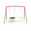 Whisen Outdoor Swing Set with Saucer Swing & Belt Swing & Swing Stand - 3 of 4