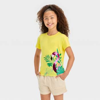 Girls' Flip Sequin Short Sleeve Graphic T-Shirt - Cat & Jack™
