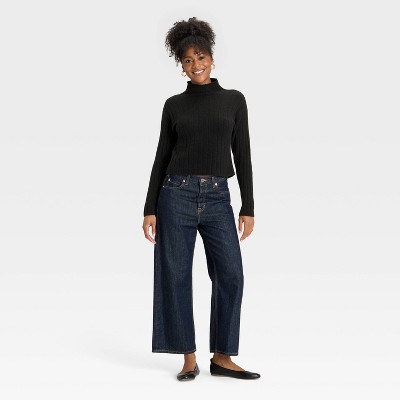 Women's Ribbed Mock Turtleneck Pullover Sweater - Universal Thread' - image 3