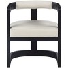 Meridian Furniture,Manchester Cream Vegan Leather Dining Chair - 3 of 4