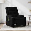 vidaXL Electric Massage Recliner Chair-Black Fabric-Wingback Home Theater Seating with Cup Holders-Auto Adjust Footrest - 2 of 4