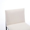 DSVIMOY Counter and Bar Stool Set of 2 Upholstered Linen Bar Chairs with Metal Footrest for Kitchen, Beige, 28.34"*21.65"*12.59" - 4 of 4