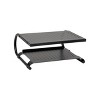 Mind Reader Monitor Stand/Riser 2 Tier Ventilated Metal Black - 4 of 4