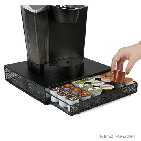 Mind Reader Slim 12-Capsule Coffee Pod Drawer - Black