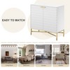 Bella Depot 31.5'' 2-Door Modern Accent Cabinet with Tapered Metal Feet - 4 of 4