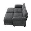 NicBex Modern 81" Sofa Bed Chenille Convertible Sleeper Sofa with 2 Ottomans for Living Room - 4 of 4