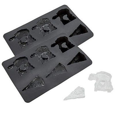 Scs Direct Star Wars Silicone Ice Cube Trays, 2-pack - Imperial