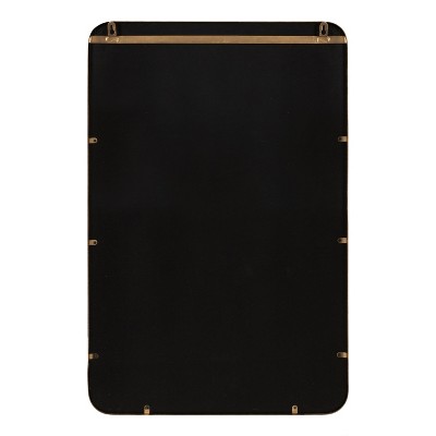 Armenta 30" x 20" Gold Rectangular Wall Mirror