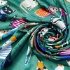 Wrapables Large Fashionable Cats Head Wrap Square Scarf 35 x 35 Inches, Green - 4 of 4