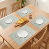 REGALWOVEN Farmhouse Placemats Set of 8 Plastic Placemats for Dining Table Decor Indoor Washable Kitchen Table Mat with Pattern - 3 of 4