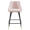 Modway Adorn Performance Velvet Counter Stool - Performance Velvet Polyester Upholstery , plywood+frame+foam, foam denisty 35kg/cm3, 12mmT, 100% poly - 4 of 4