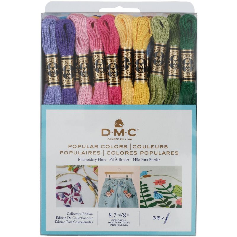 DMC Embroidery Floss Pack 8.7yd-Popular Colors 36/Pkg, 1 of 2
