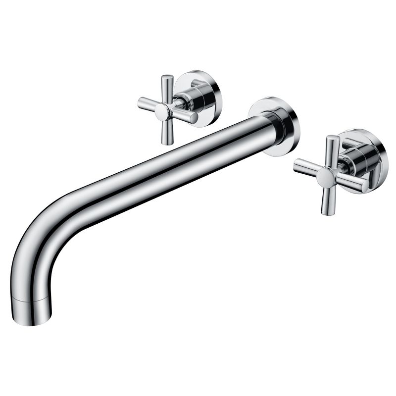 Sumerain Tub Filler Wall Mounted Tub Faucet High Flow Bathtub Faucet Chrome Finish, Rough in Valve, 1 of 9