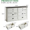 AMERLIFE Farmhouse Drawer Dresser with Storage Drawers - 3 of 4
