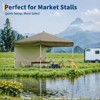 10'x10' Pop-Up Canopy Tent with 3 Sidewalls – Waterproof & UV Resistant Outdoor Gazebo, Easy-Up Sun Shade Shelter for Parties, Events, Black - 4 of 4