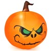 Tangkula 4 FT Halloween Inflatable Pumpkin Large Blow up with Build-in LED Light for Indoor&Outdoor - 2 of 4