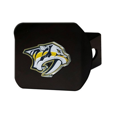 NHL Nashville Predators Metal Emblem Hitch Cover - Black