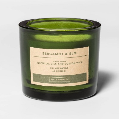 7oz Thick Glass Jar Candle Jade Bergamot & Elm - Smith & Hawken™