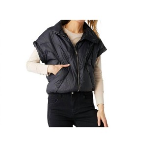 Women's Brooke Cropped Puffer Vest - COCO + CARMEN - 1 of 3