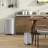 LunaLulinlk White 10.5 Gal and 1.6 Gal Step Trash Can Combo Set with Detachable Inner Buckets - 2 of 4