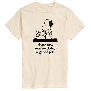 Men's - Peanuts - Dear Me Doing Great Job Short Sleeve Graphic T-Shirt - 1 of 4