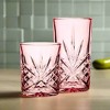 Godinger Silver Set of 4 Dublin Crystal Double Old Fashion Glasses Blush: 11 oz, Hand Wash, Dishwasher-Safe Drinkware - 3 of 4