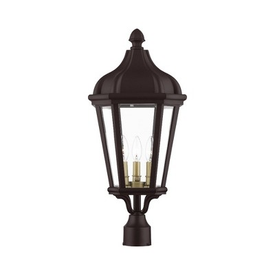Livex Lighting Morgan 3 - Light Post Light in  Bronze