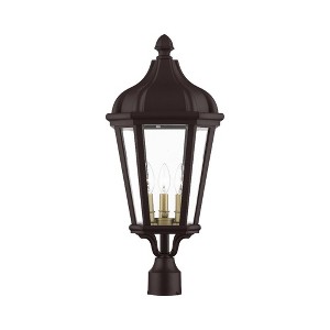 Livex Lighting Morgan 3 - Light Post Light in  Bronze - 1 of 2