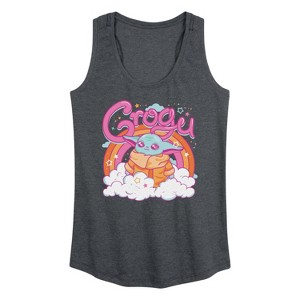 Women's - The Mandalorian - Grogu Kawaii Graphic Racerback Tank - 1 of 4