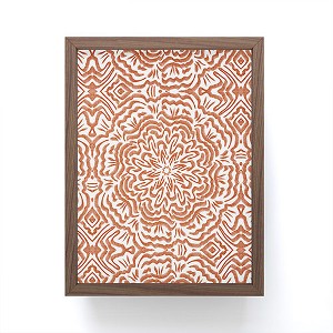 Marta Barragan Camarasa Terracotta strokes pattern Framed Mini Art Print - Society6 - 1 of 3